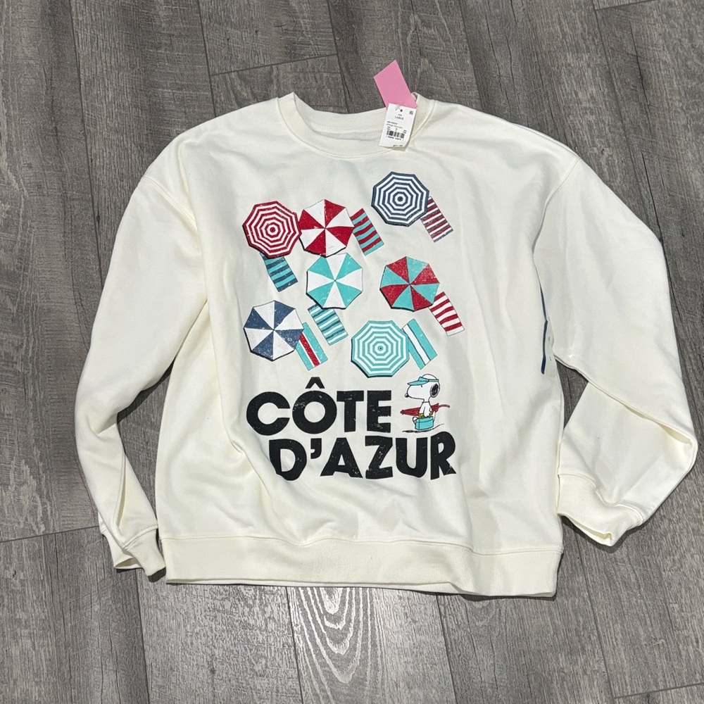 Snoopy Peanuts Côte D'Azur Graphic Sweatshirt